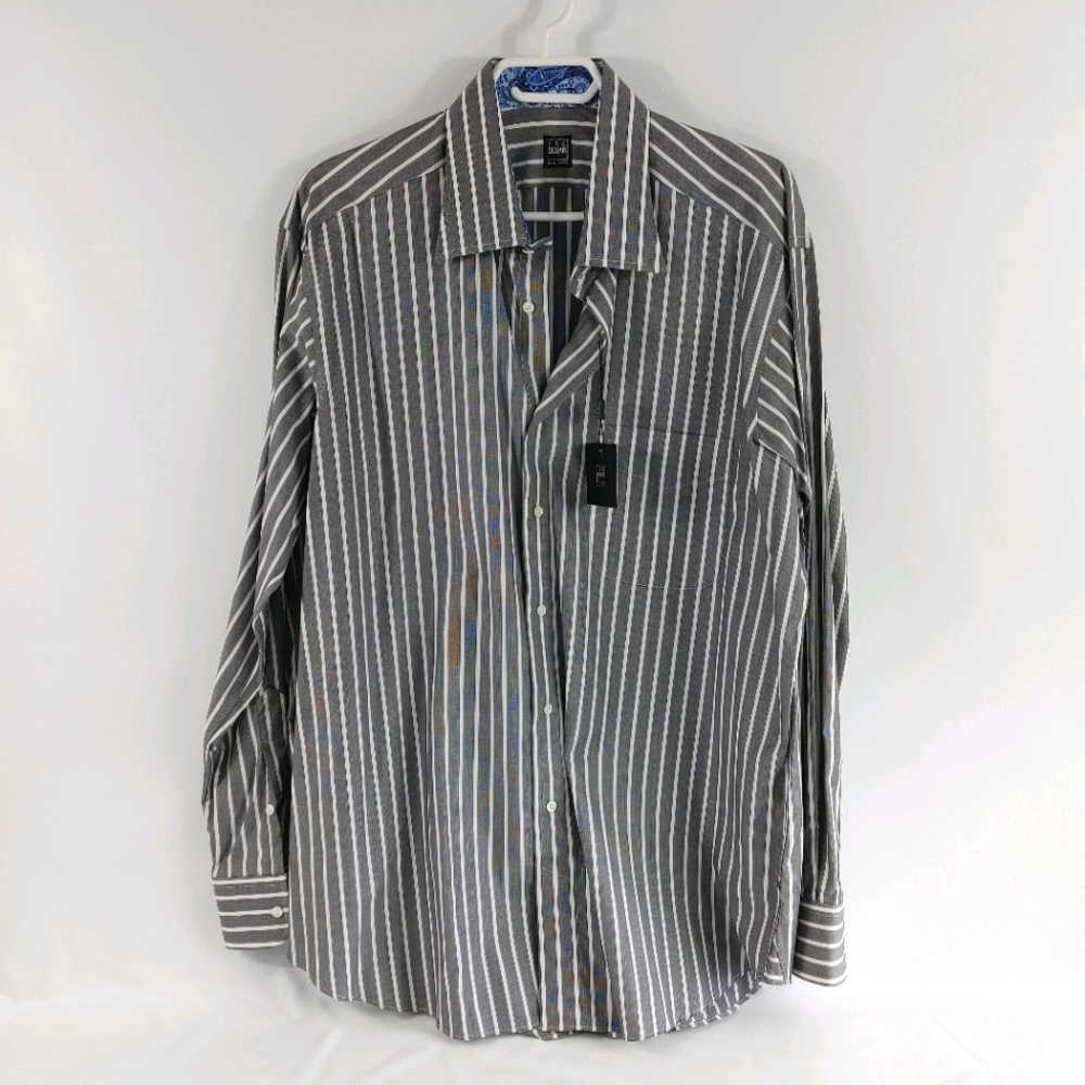 Ike Behar mens button down dress shirt